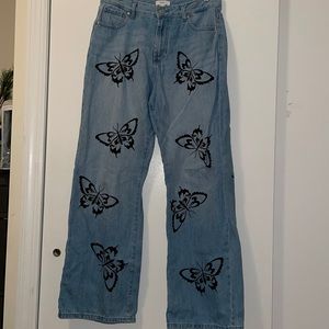 Butterfly Print Jeans (29)